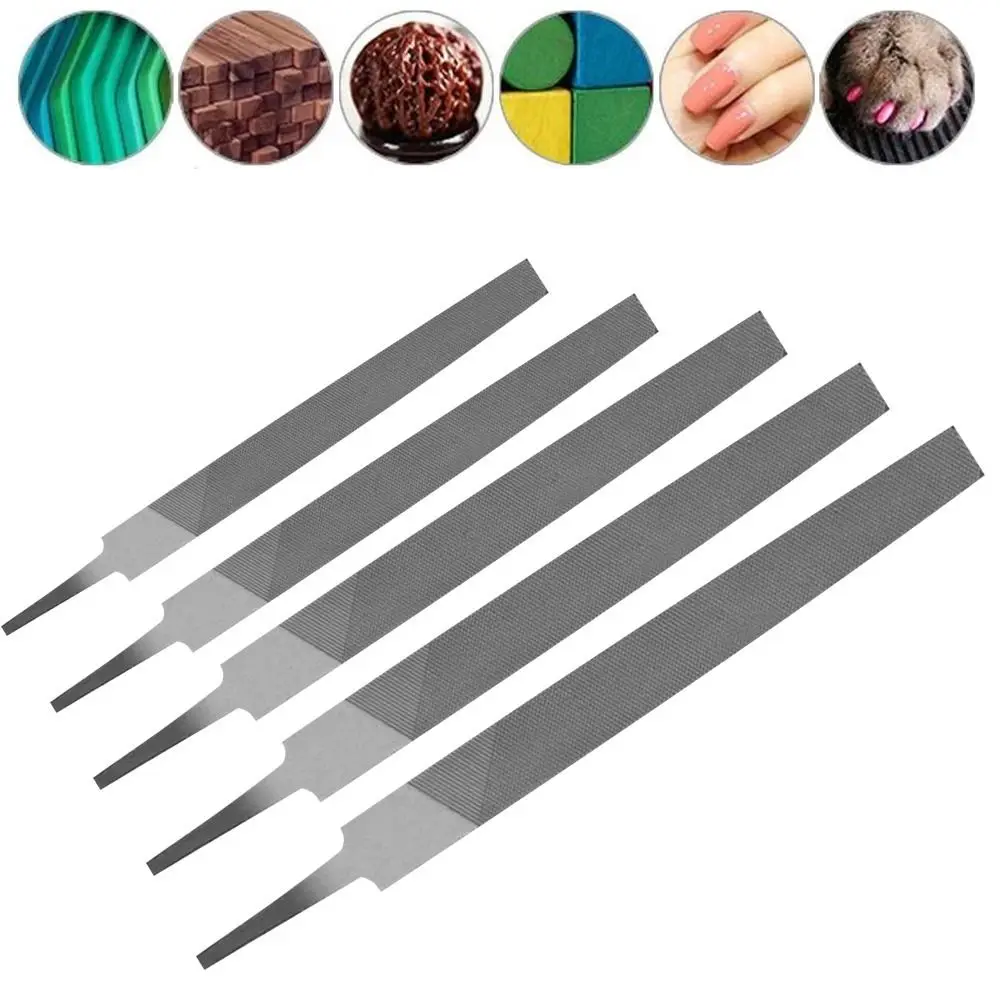 Wear-resistant Steel Flat Saw File Flat Middle Tooth Hand File Grinding Carving Steel Files Plastic