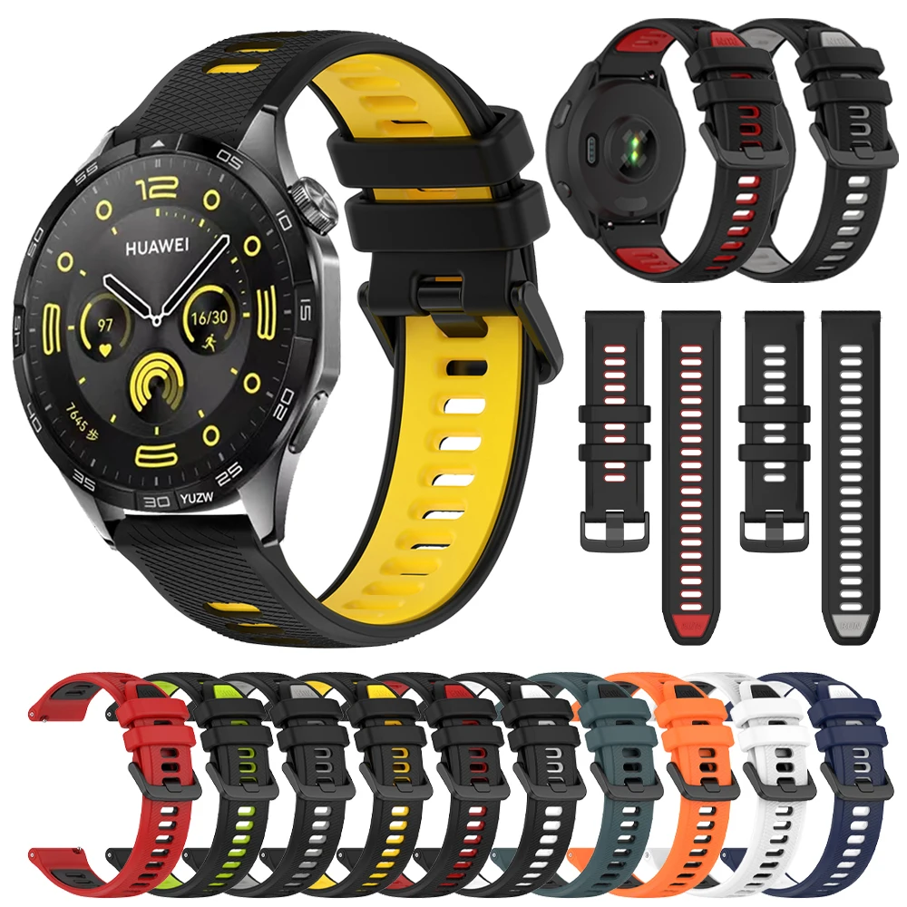 New 20 22mm Silicone Strap for Huawei Watch GT4 GT 3 42 46mm Sport Wristband GT 2 GT2 Pro Smart Watch Accessories Bracelet Belt