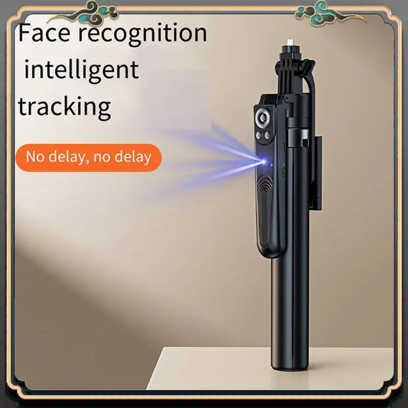 

Надежная 1 шт., палка для селфи с автоматическим отслеживанием Ai, автоматическое отслеживание, черный алюминиевый сплав, держатель для живого телефона, Bluetooth 5,0, подвес St