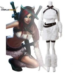 Game LOL Kitty Cat Katarina Cosplay Costume League of Legends Cosplay Katarina Outfit Halloween Carnival Party Cat Costume Suit