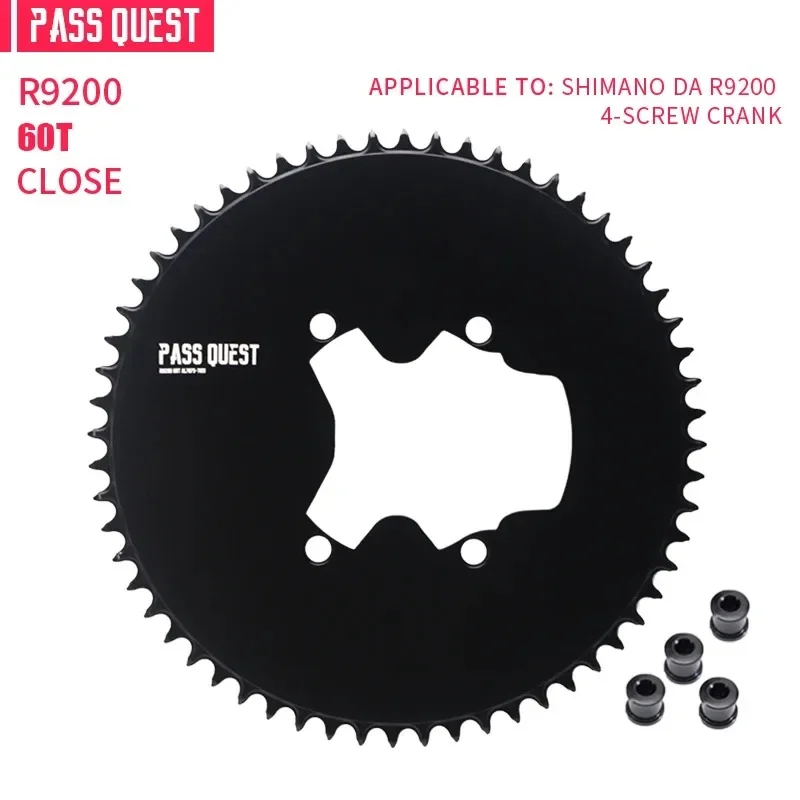 PASS QUEST 110BCD 4-bouts 1x AERO kettingblad voor shimano DA9200 R9200 smal breed kettingblad 42T-60T 9/10/11/12S