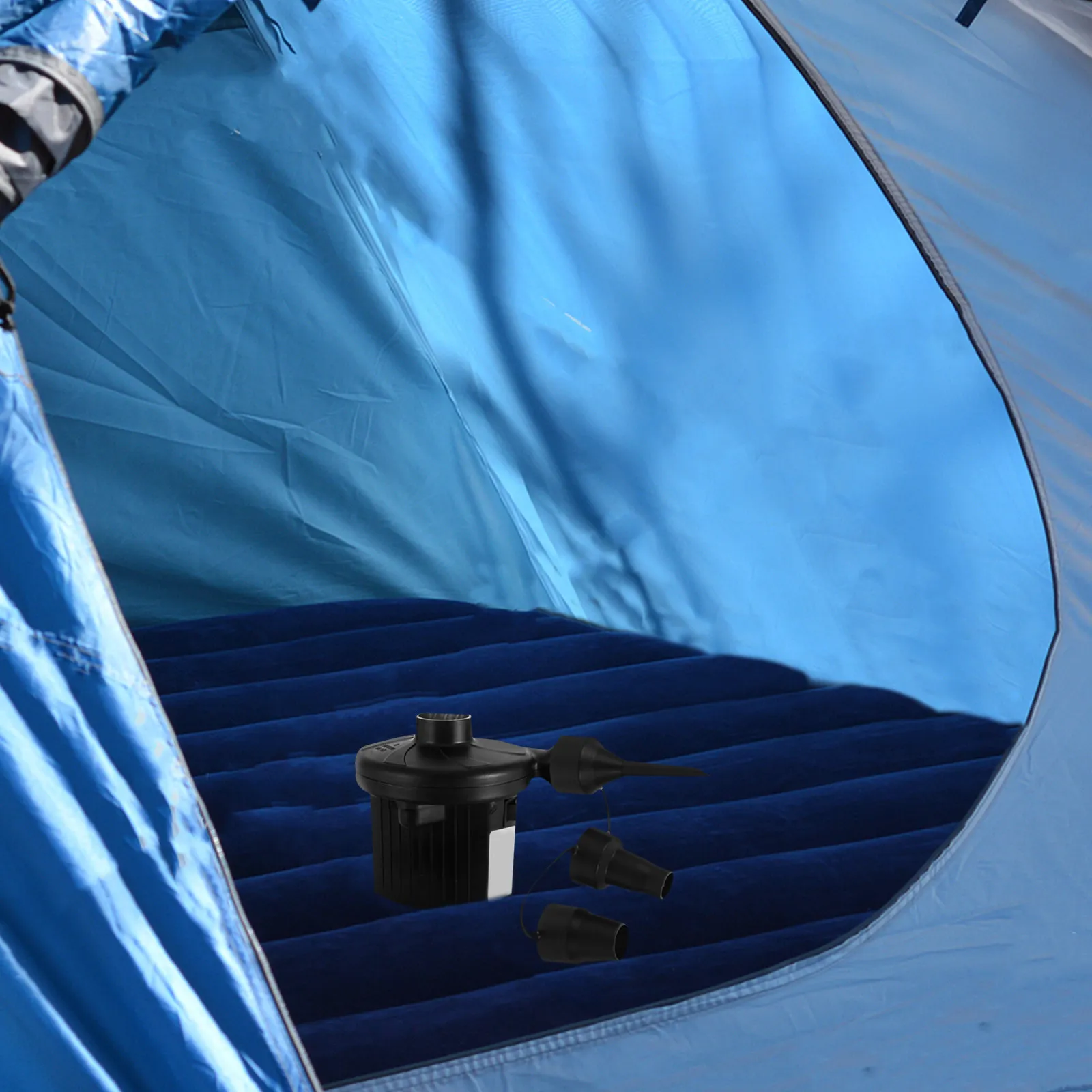 4 cabezales de boquilla de plástico para colchones de aire, accesorios de repuesto para bombas de alta resistencia, conectores robustos para camas inflables, fiables