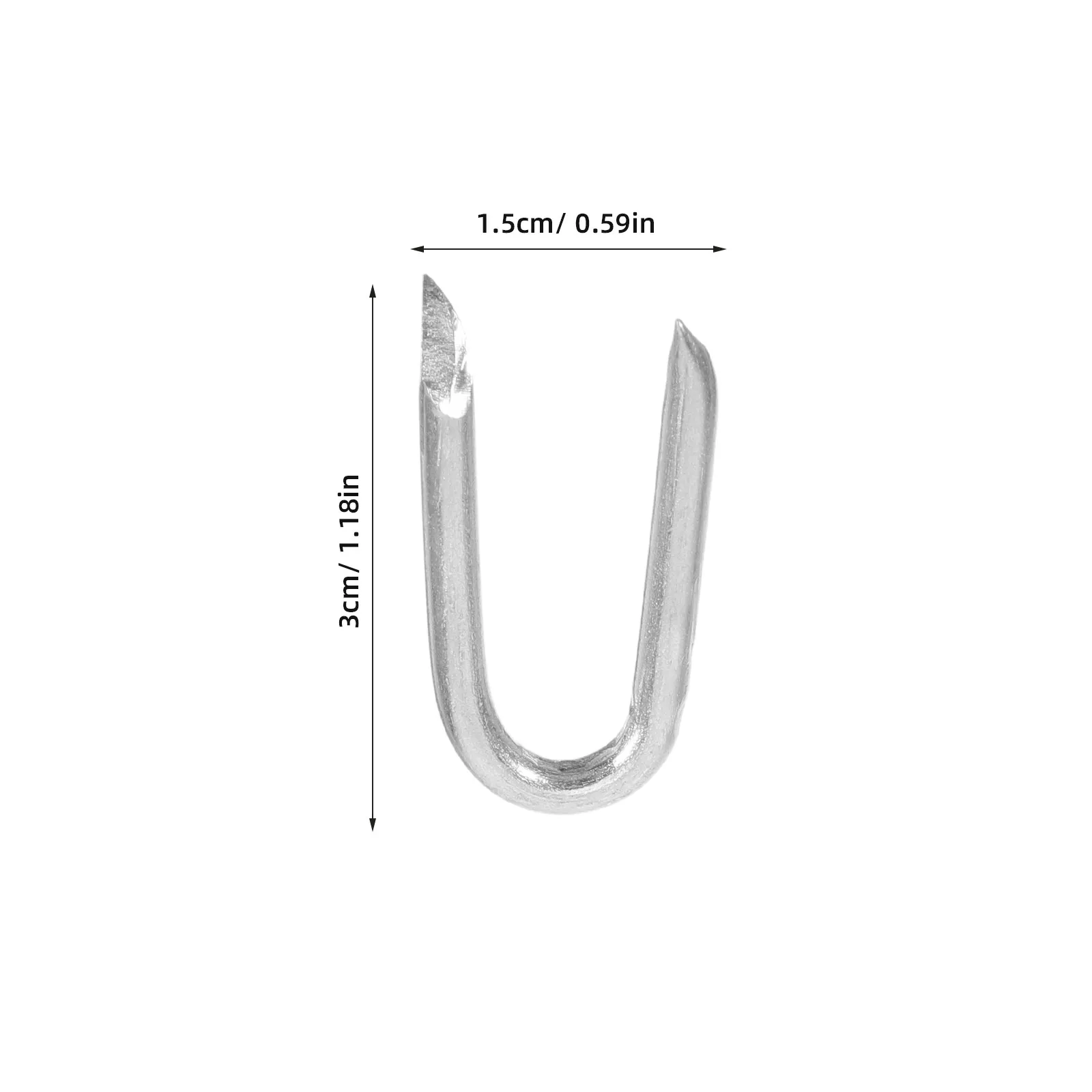 200Pcs U-Shaped Nails Heavy Duty Fence Staples for Securing Wire Fencing Wooden Fence Fixing Nails Strong Wire Fencing Fasteners