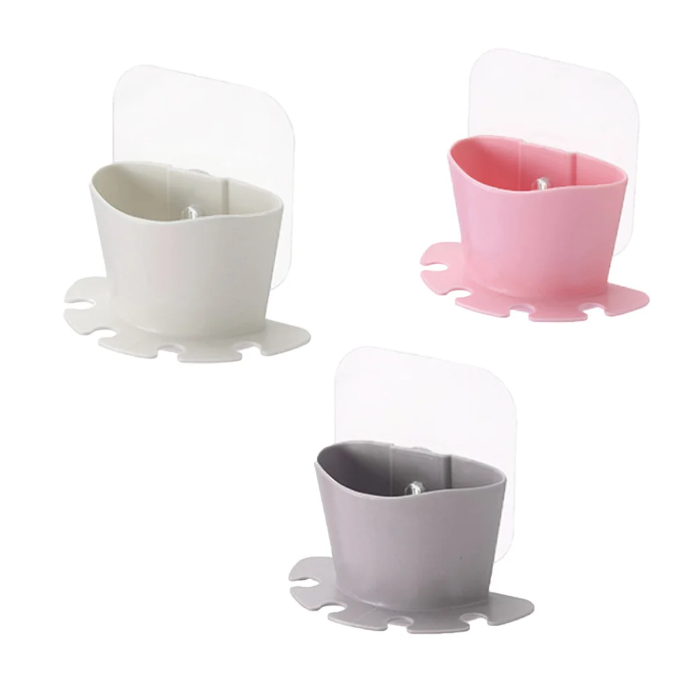 

Multifunctional Suction Toothbrush Holder 4 Slots 1 Large Cup For Electric Toothbrushes Toothpaste Shaver Razor Bathroom