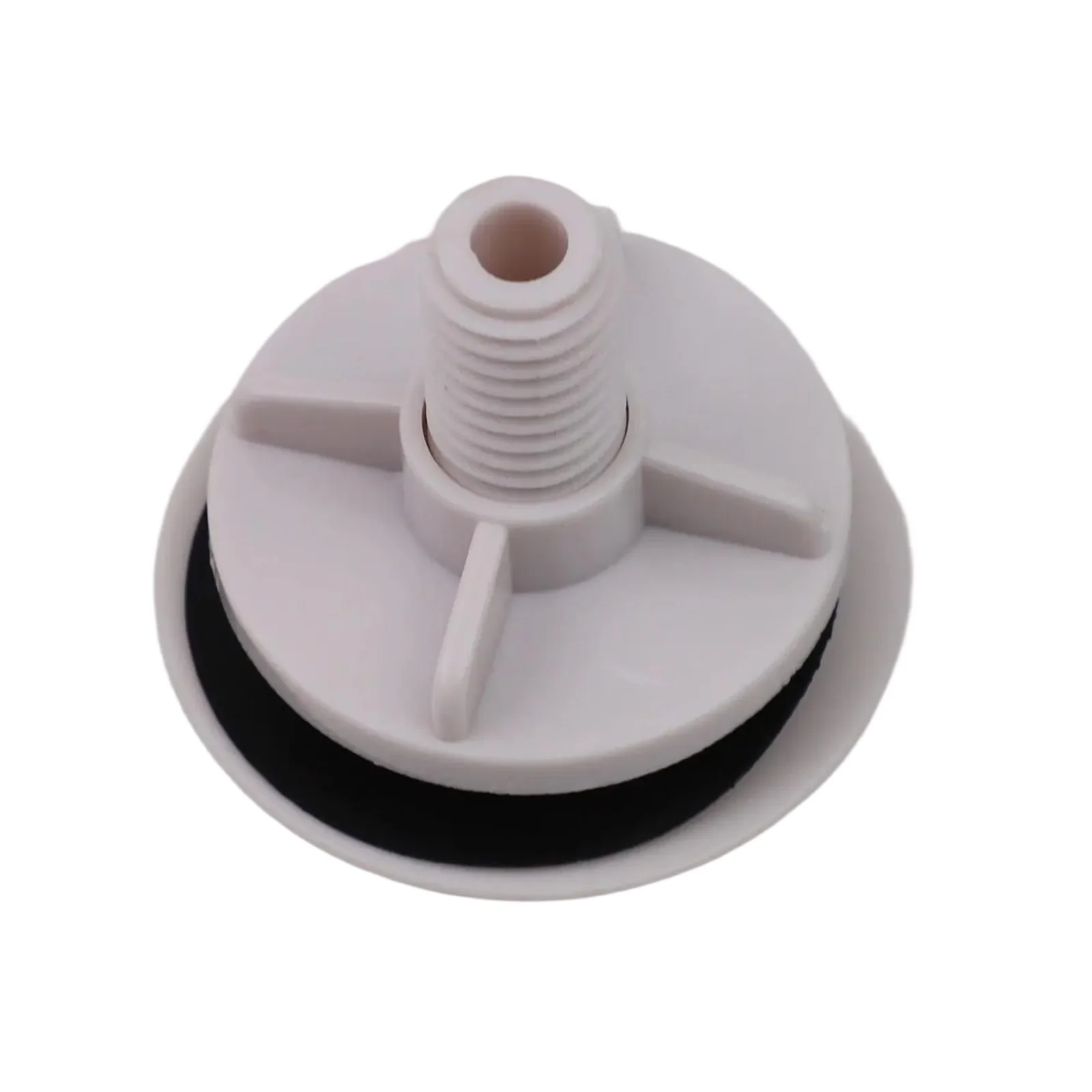 White Plastic Overflow Hole Cover for Kitchen Sink Basin 49mm Blanking Plate for Tap Hole Protection and Finishing