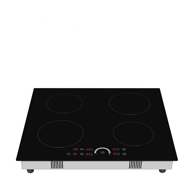 8000W Built-in Induction Cooker with 4 Burner Cooking Stove Factory OEM