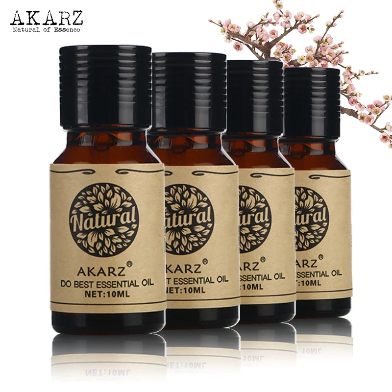 

AKARZ Aromatherapy Essential Oil Set - Experience Captivating Blend of Musk, Pine Needle, Neroli, Aromatherapy Journey - 10ml*4