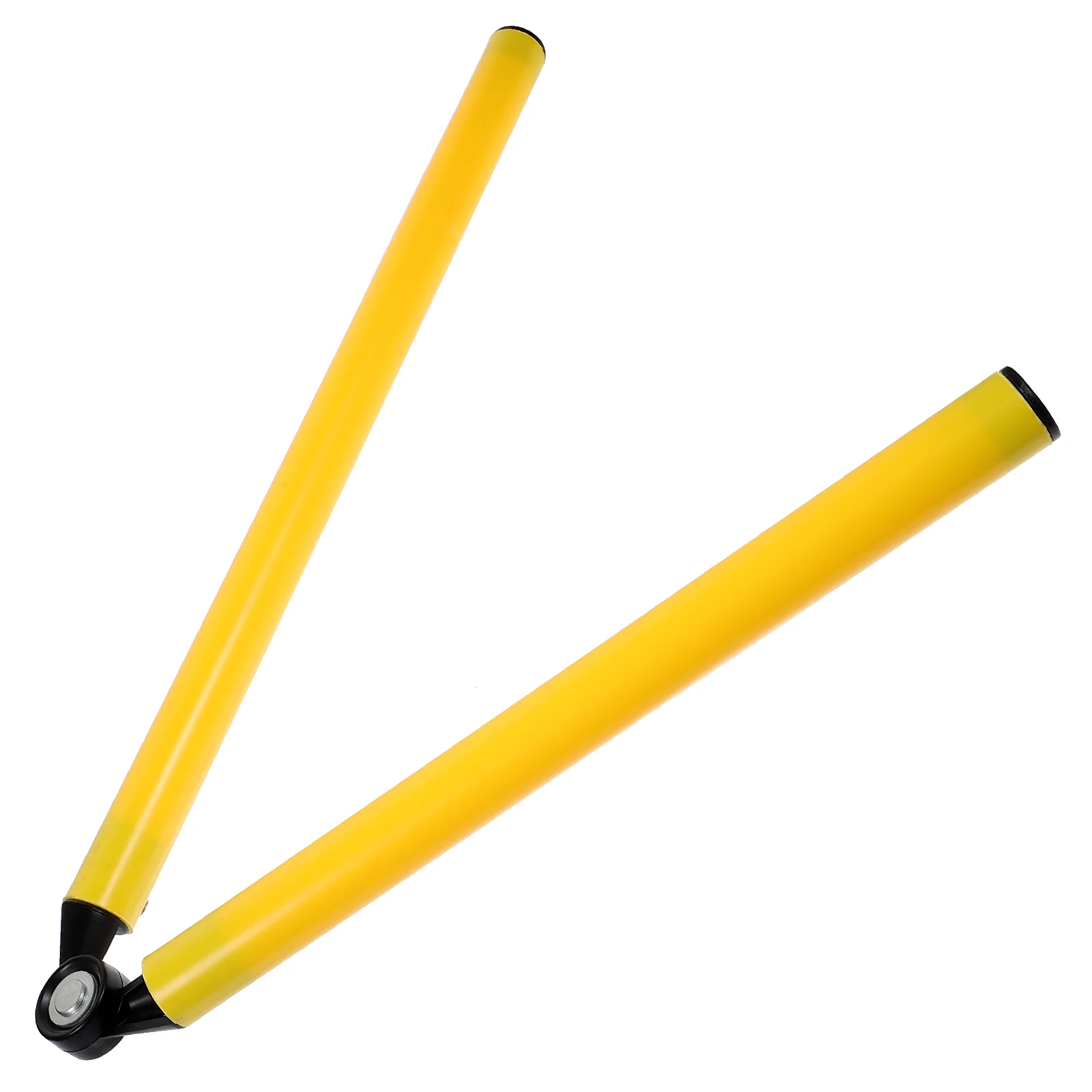 قضيب قابل للطي مكون من قسمين، معدات تدريب كرة القدم الصفراء، أقطاب خفة الحركة المحمولة، ممارسة كرة السلة