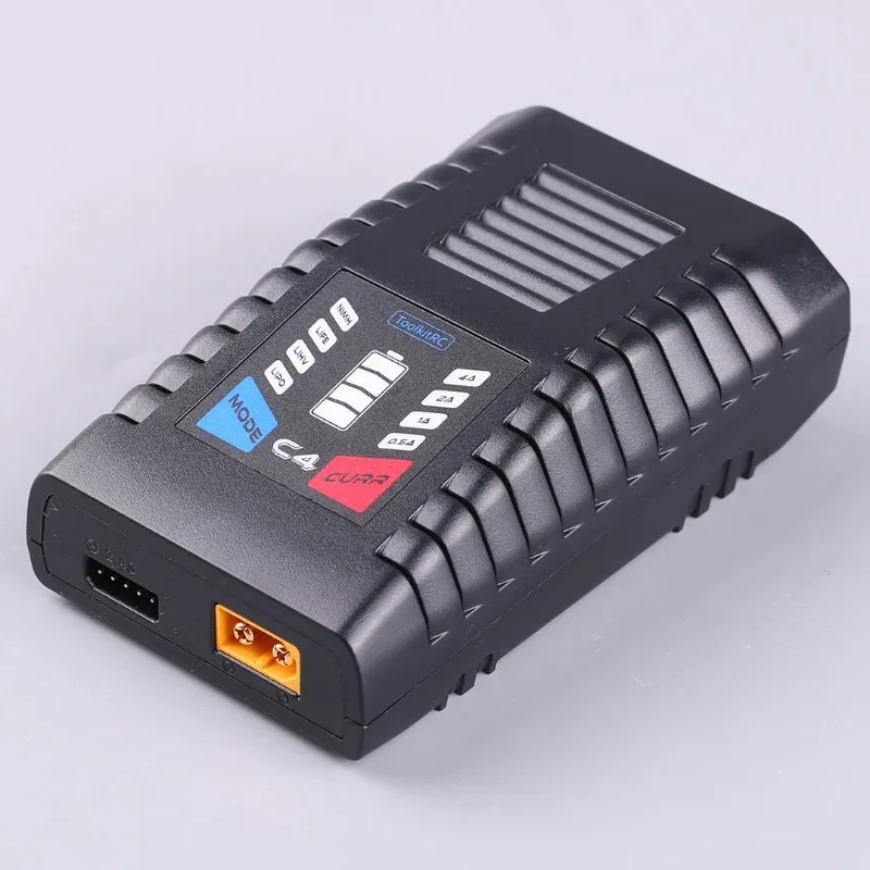 

ToolkitRC C4 Charger 50W 5A AC XT60 Plug Charger for RC FPV Racing Freestyle Drone LIPO LIHV LIFE 2~4S NIMH NICD 5~8S Batteries