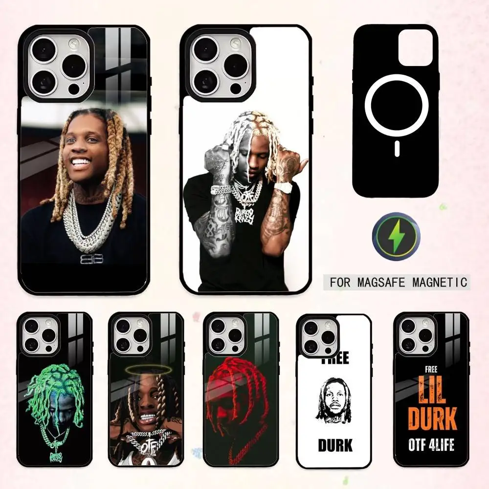 

Cool Rapper L-Lil D-Durk Phone Case For iPhone17,16,15,14,13,12,11 Plus,Pro Max Magnetic For Magsafe Wireless Charging