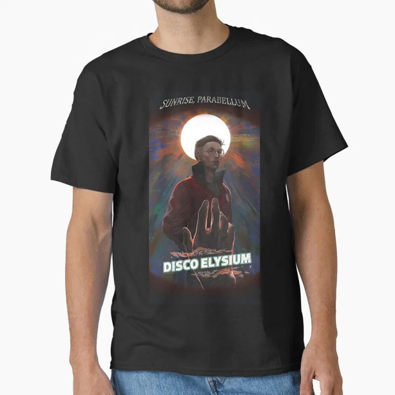 

0731 Funny Kim kitsuragi Anime Disco Elysium rpg video game Gift T shirt 100% cotton print large size Tops S-6XL mens clothing