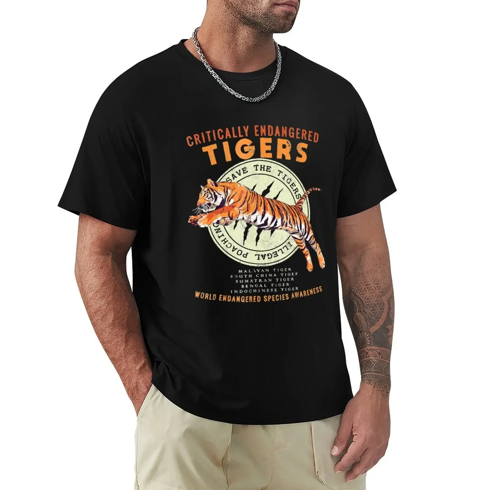

Save the Tigers T-Shirt tops cheap stuff kawaii clothes mens t shirts pack