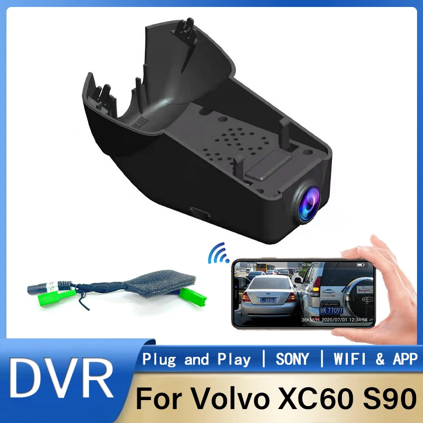 

For Volvo XC60 S90 MY2022 2023 Front and Rear 4K Dash Cam for Car Camera Recorder Dashcam WIFI Car Dvr Recording Devices