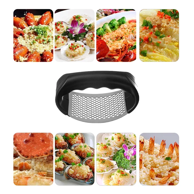 

Stainless Steel Garlic Press Crusher Manual Garlic Mincer Chopping Garlic Tool Fruit Vegetable Tools Kitchen Accessories Gadget