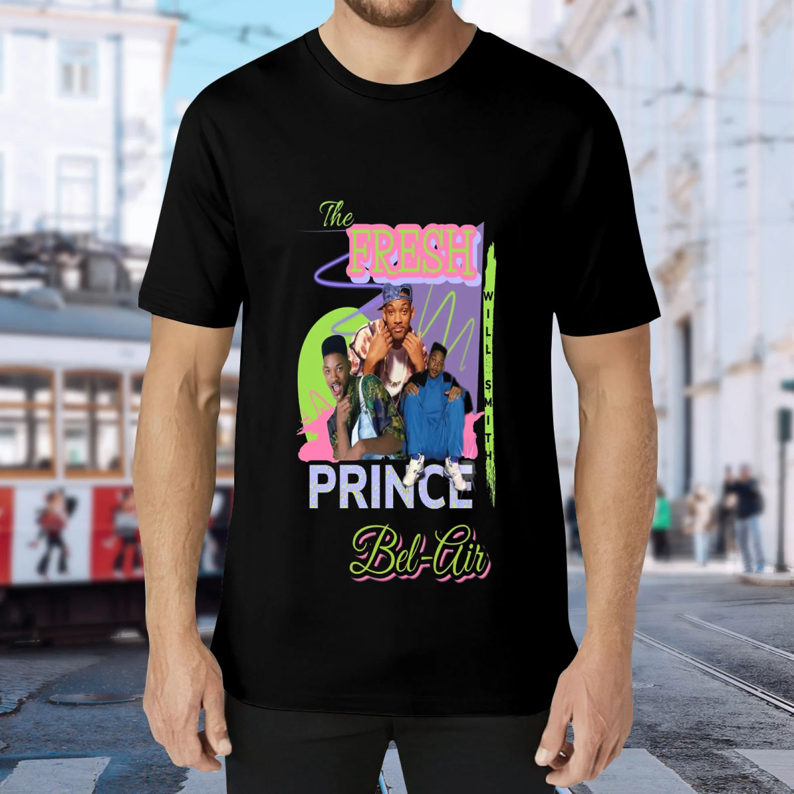 Fresh Prince Will Smith Outkast Pop Smoke Chief Keef Vintage Bootleg T-Shirt Unisex Hip Hop Streetwear Oversized Cotton Tee