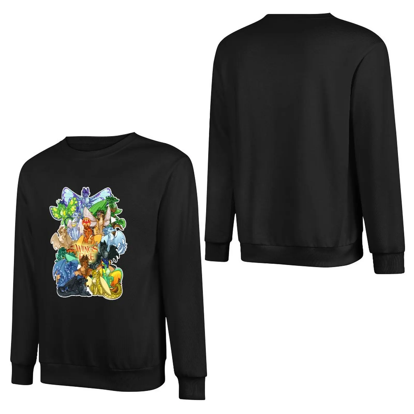 Wings of Fire Pullover Hoodie autumn anime clothes men's sweatshirt