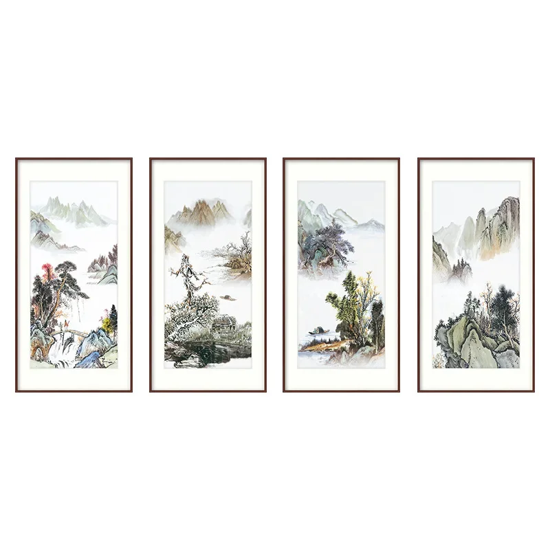 

New Chinese landscape landscape decoration living room bedroom entrance study hanging