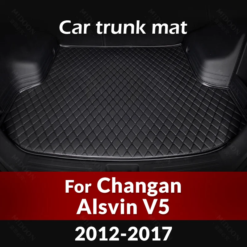 

Car Trunk Mat For Changan Alsvin V5 2012 2013 2014 2015 2016 2017 Custom Car Accessories Auto Interior Decoration