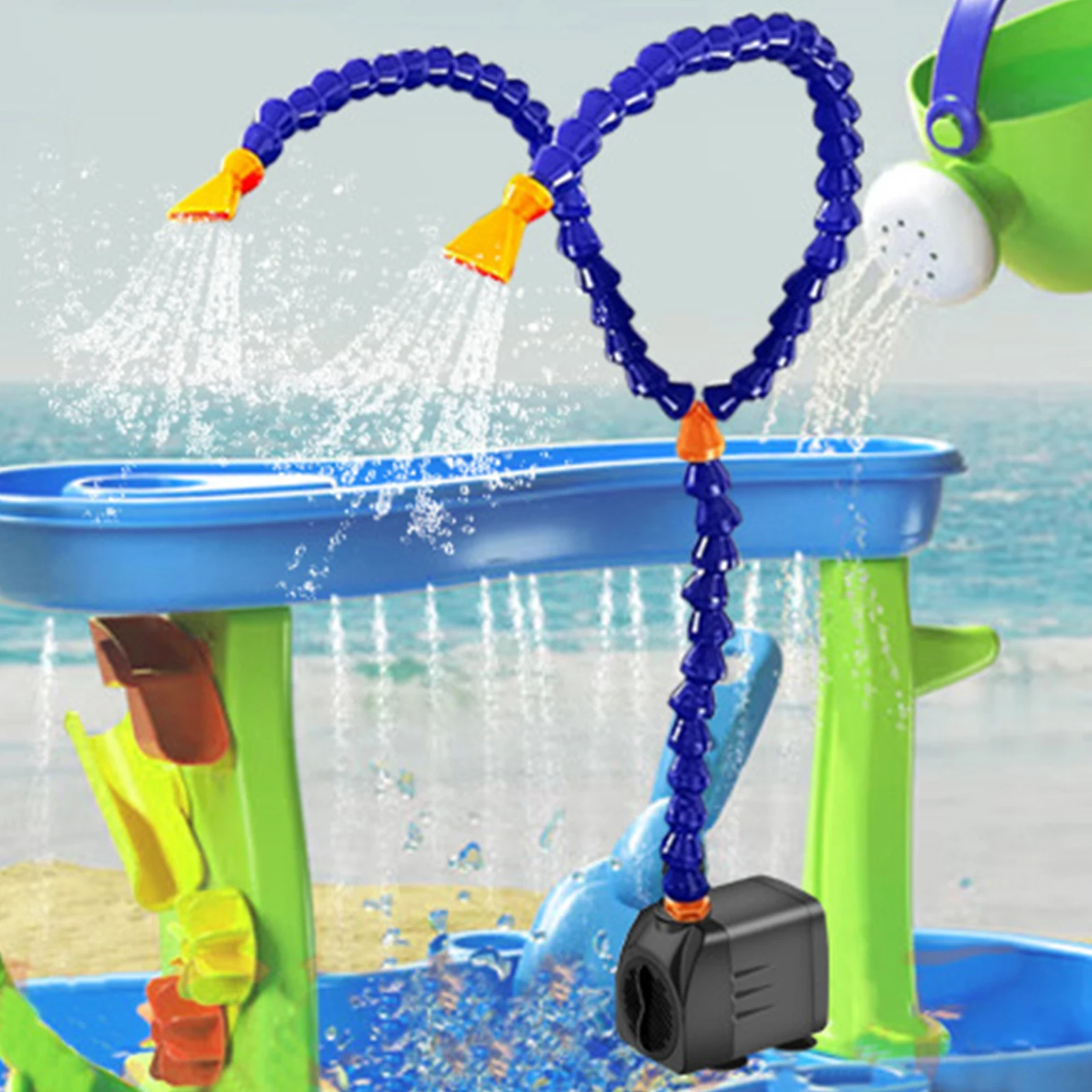 Water Table Pump Powerful Pump with Universal Tube Water Pump for Kids Water Table Water Table Toy for Girls Boys Child Summer