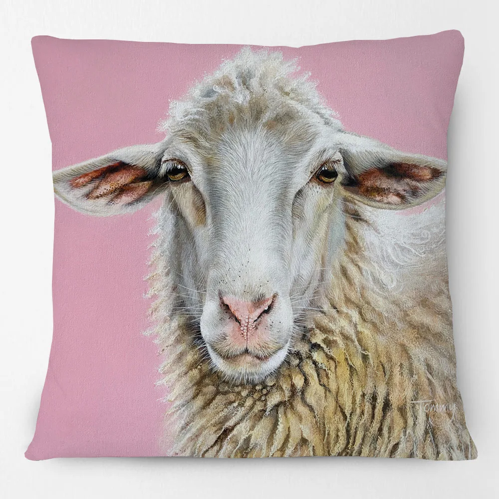 Wild Animals Lion Fox Tiger Sheep Horse Rare Dog Painting Cushion Cover Decorative Pillows For Sofa Home