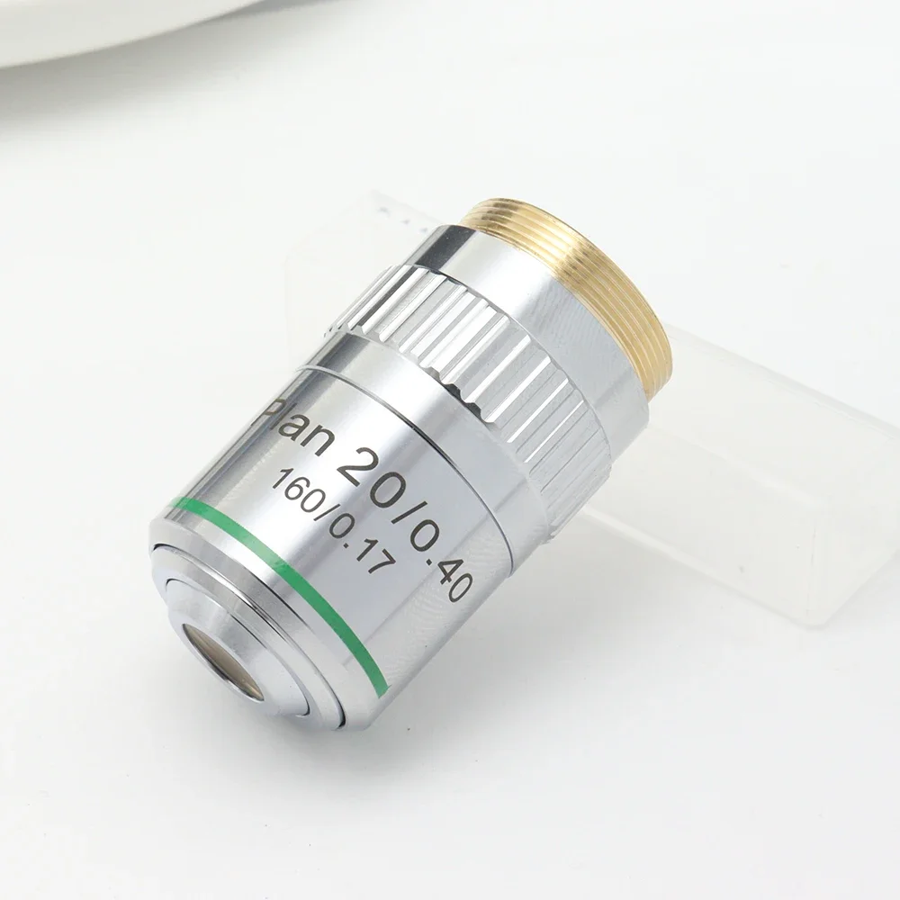 Longa Distância de Trabalho Microscópio Biológico Lente Objetivo Acromática Plano Interface Rms Assistência 20x Rms Padrão