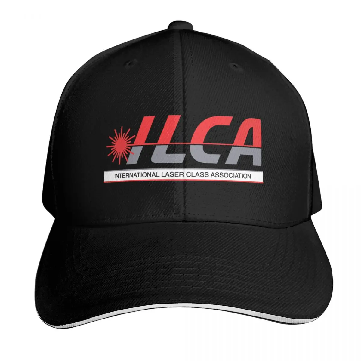 ILCA- International Laser Sailing Association-logo Baseball Cap Contrast Two Tone Brim Snapback Flat Bill Strapback Dad Hat