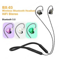 NEW Original BX-03 Neckband Bluetooth Earphones Noise Cancelling Wireless Headphones with Microphone HiFi Sports Running Earbuds