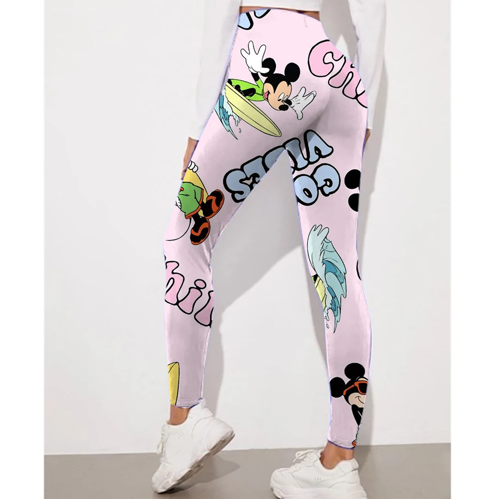 Disney Minnie and Mickey Mouse print Leggings For Women Leggings camouflage Fitness Pants Soft Stretchy Tights Leggings Physical