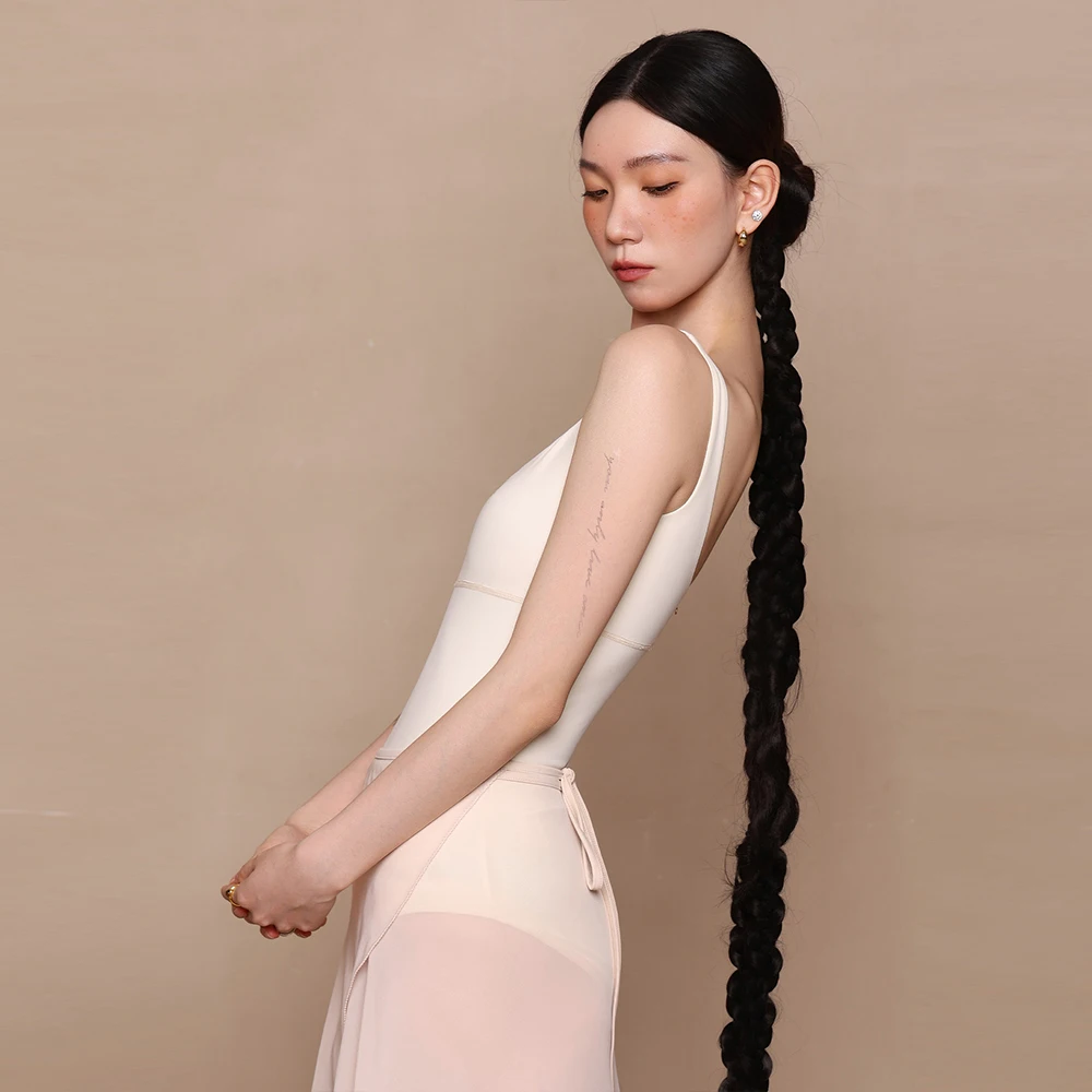 Ballet Leotard For Women Leotard Practice Clothes Printed Sleeveless Gymnastics Leotard Sexy Swimsuit Adult Ballerina Costumes