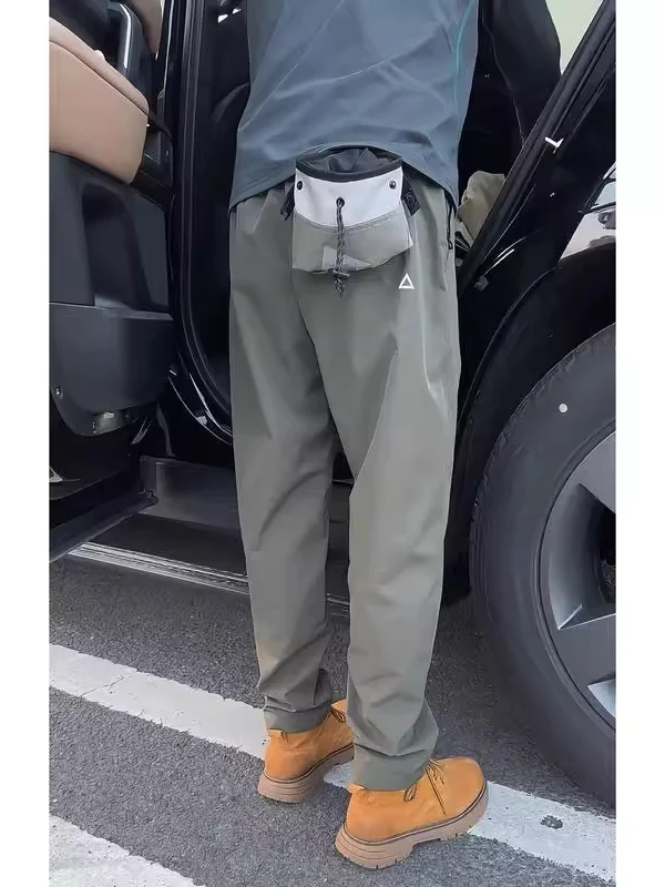 

Military een Nylon Soft ell Cargo Pants Men's Casual Outdoor Leisure Trousers Straight Leg Zipper Fly Anti-Wrinkle