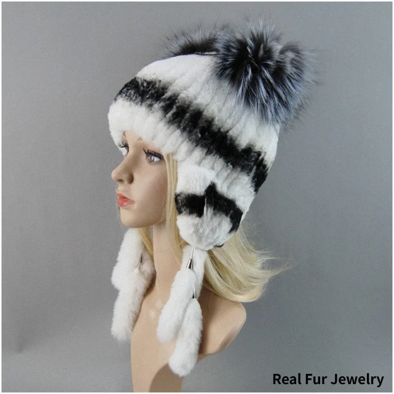 chapeau-en-fourrure-veritable-a-100-pour-femmes-fourrure-de-lapin-rex-naturelle-chapeaux-russes-ushanka-chapeaux-d'hiver-epais-et-chauds-casquette-bomber-tendance