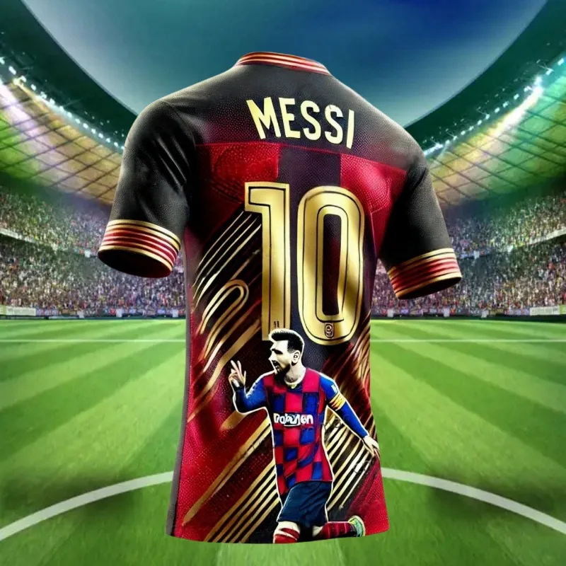 CHATGPT luxury Soccer Jersey for Kids and Adults, Special MESSI 10, Summer Tee, Intelligent Design Edition, New Kit, 2024