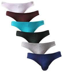 Men's Briefs Set Low Waist Sexy Bikini Men Thongs Breathable Comfortable Solid Men's Underwear 9039