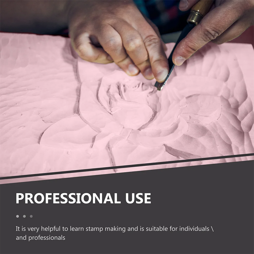 4 قطعة كتل نحت المطاط دائم مادة Tpr DIY نحت المطاط Stamps لسكرابوكينغ بطاقات بريدية بطاقات دعوة DIY بها بنفسك #6