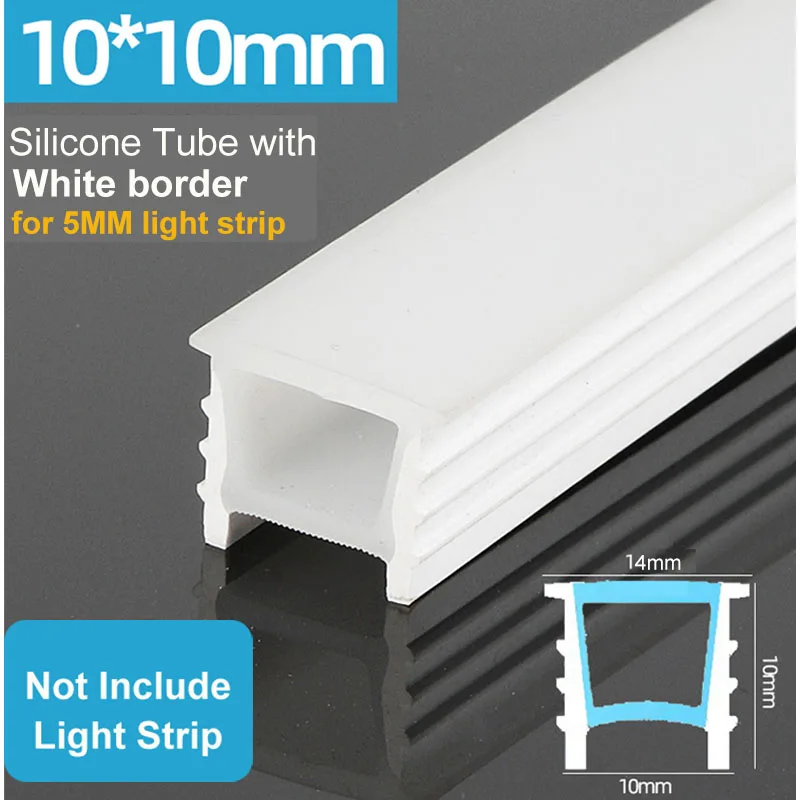 5m 10m Flexibele verzonken LED-siliconenbuis Licht Kanaalhouder Waterdicht Knipbaar Gemakkelijk te installeren Binnendecoratie DIY Speciaal gevormd