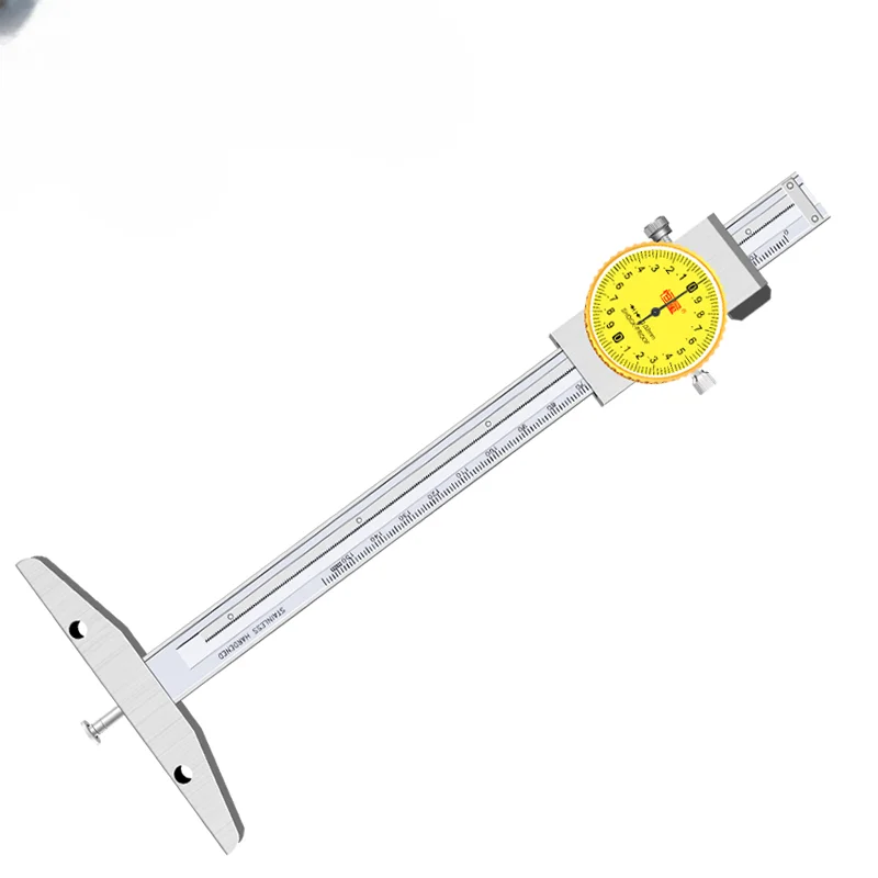 0-50mm 0.01mm High-precision Stainless Steel Disc-shaped Thin Rod Circular Thin Rod Depth Gauge