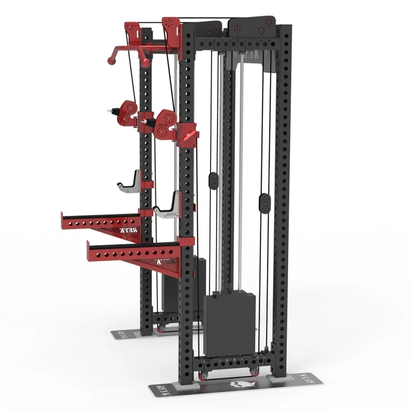 machine squat rack multi-functional integrated trainer combined gantry frame gym fitness equipment full set