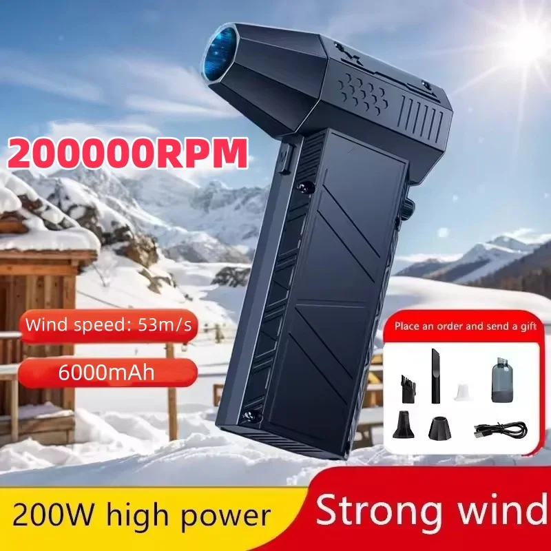 

X6Pro 200000RPM 53m/s Wind Speed Turbofan Brushless Motor Dust Cleaner Infinite Speed USB Rechargeable Blower Powerful Dust Fan