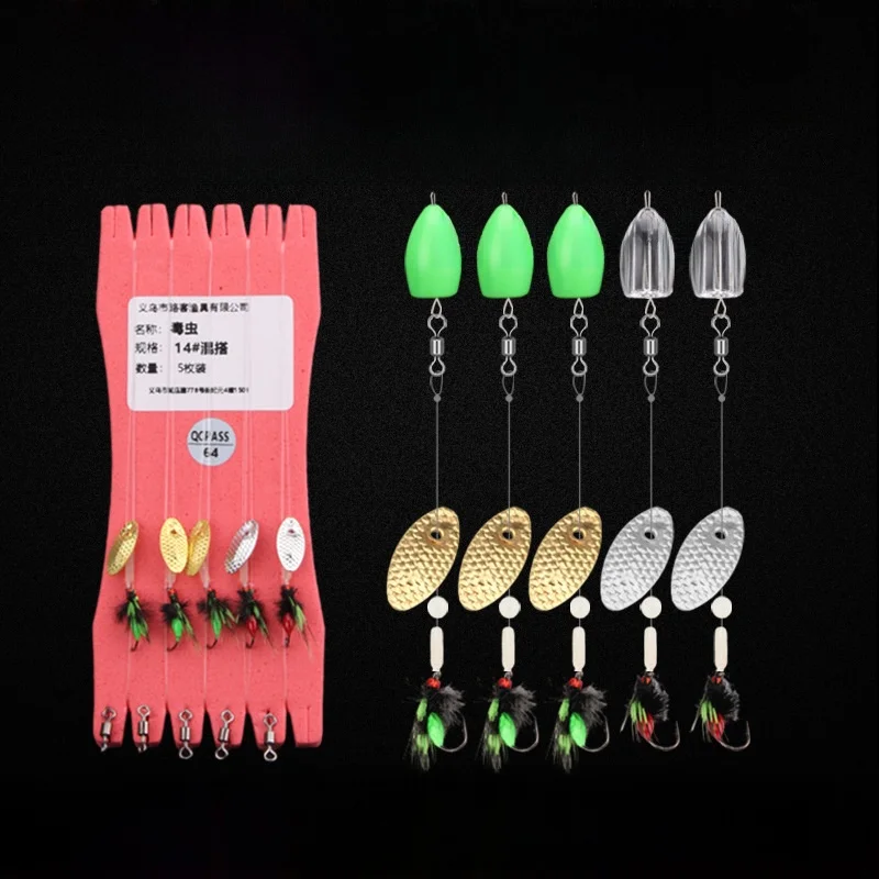 kit-de-anzois-para-pesca-com-mosca-iscas-para-carpa-com-pontos-brilhantes-conjunto-de-iscas-para-Agua-doce-e-salgada-uso-d
