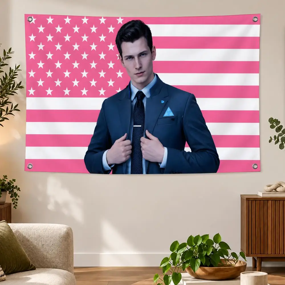Game Detroit: Become Human Flags Flag Suitable For Party Club Outdoor Interior Wall Decoration Banner Fans Gift