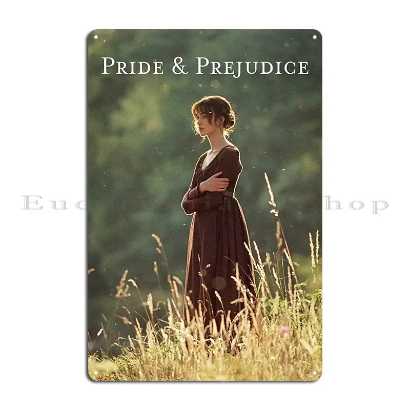 Pride And Prejudice Metal Plaque Cinema Club Printing Custom Decoration Tin Sign Poster