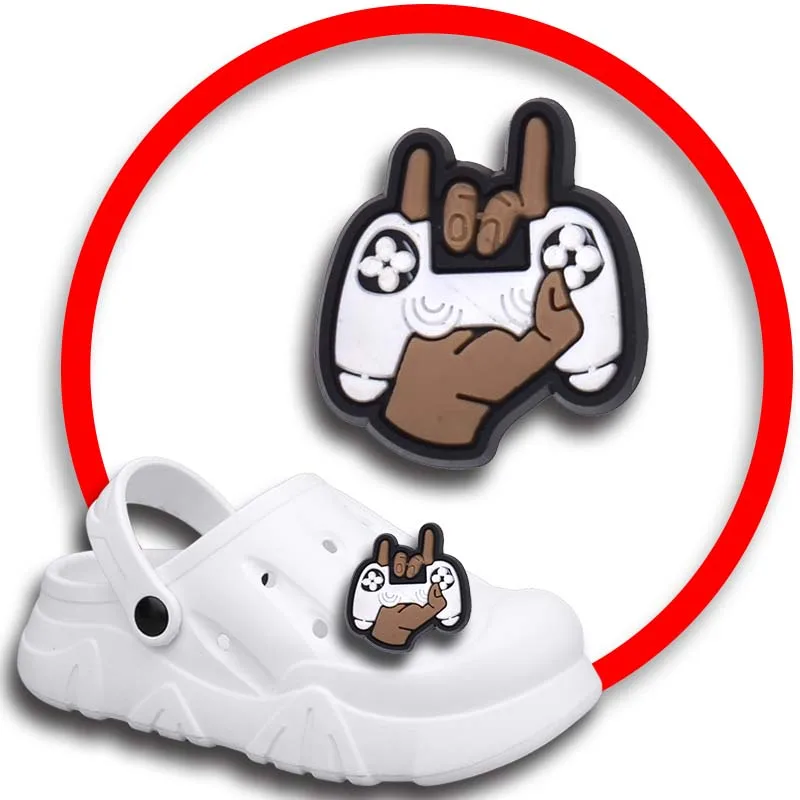 video game Shoe Charms for Crocs Sandals Women Clogs Pins Shoe Decorations Accessory Men Badges Girls Kids Shoes Accessories