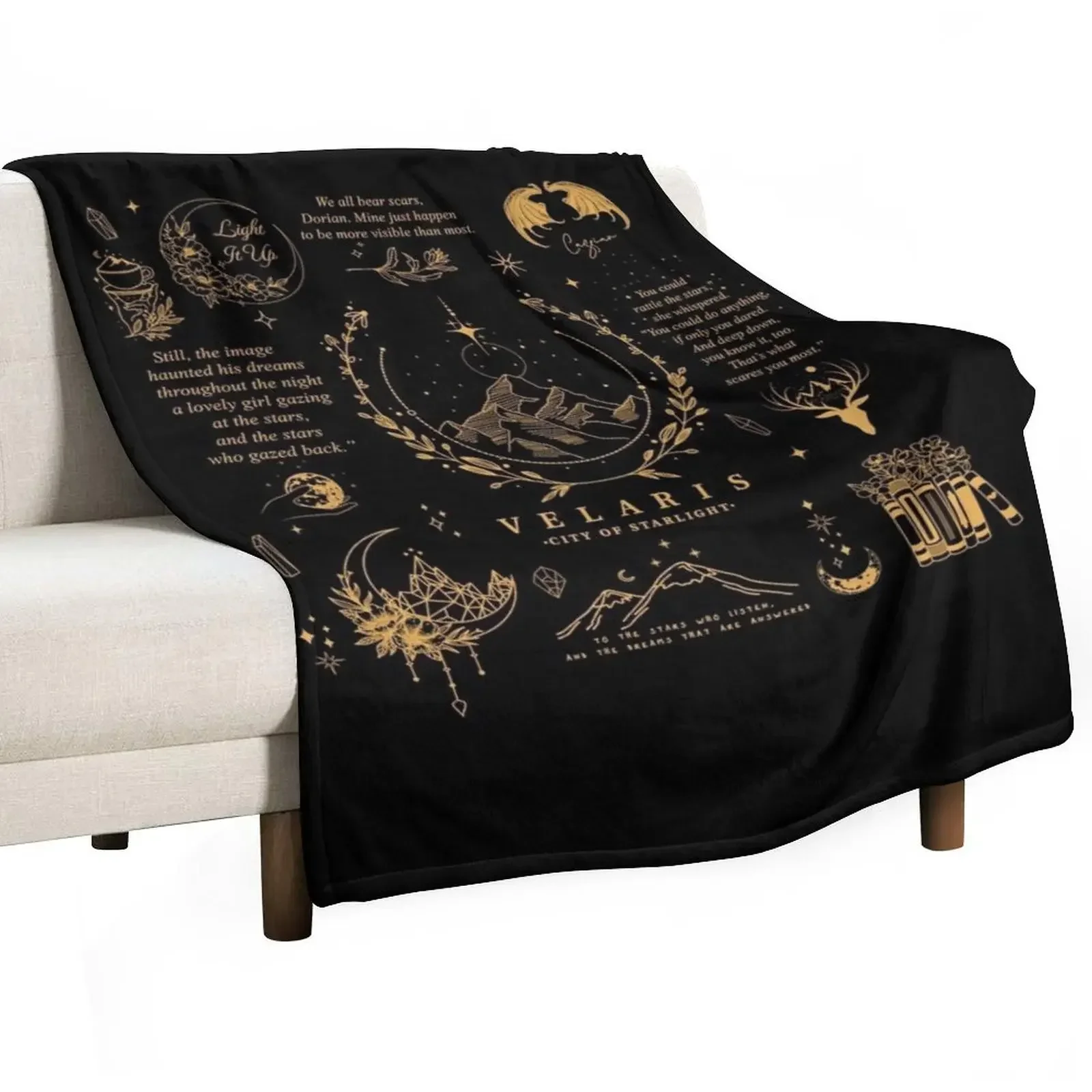 

SJM Graphics, SJM, Velaris Throw Blanket Faux Fur Soft Warm Blanket for Bed