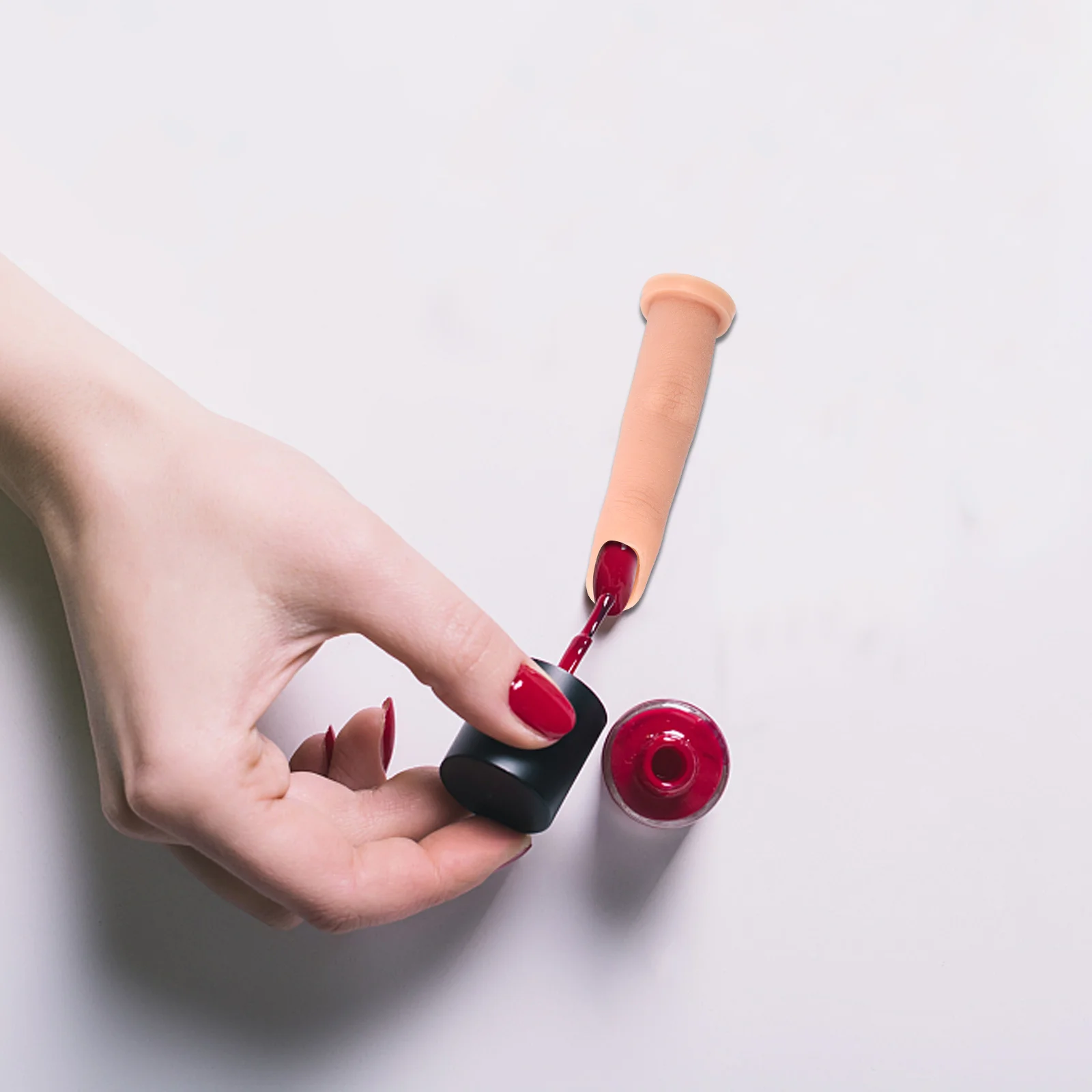 

1Pcs Artificial Finger Manicure Training Tool Convenient Save Time Effort Perfect for Nail Art Connection Fake Finger