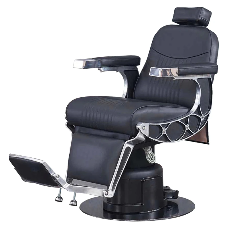 

Full Recline Wheel Rotating for Sale in Morocco Backrest Used Hair Cheap Salon Footrest Retail Outlet Dual Handle Barber Chair