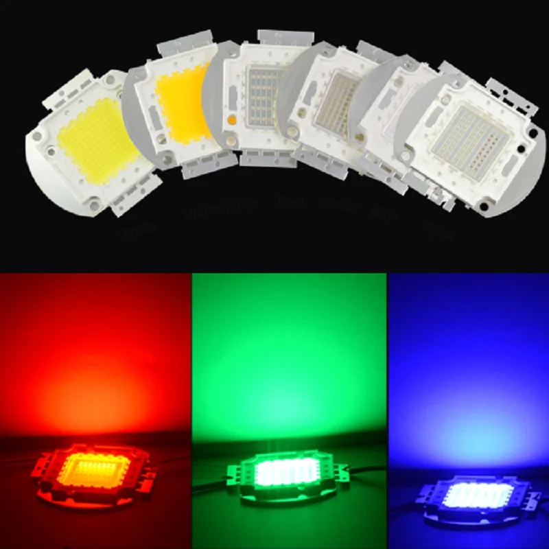 RGB LED Chip Bead Light High Power Integrated LED Chip Beads 20W 30W For DIY Outdoor Floodlight Stage Lighting Street Park