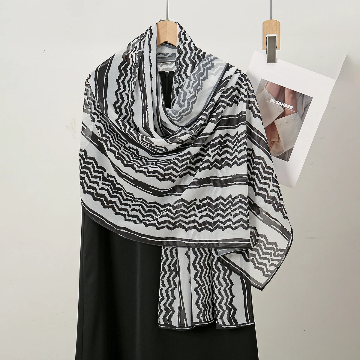 Keffiyeh 히잡 스카프, 빅 사이즈 프린트, 부드러운 롱 패션 스카프, 무슬림 여성 히잡 스트라이프, 팔레트 숄, 라마단