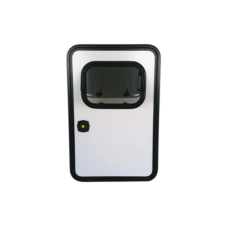 

2021 Hot Sales Single Point Lock Aluminum Alloy Rv caravan Door Window for Trailer Custom Sizes