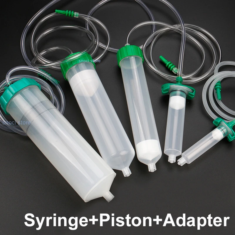 

5CC ~ 500CC дозатор жидкости, пластиковая спираль, насадки с замком Люэра, адаптер, шприц, ствол, игла, насадка для дозирования клея, несколько спецификаций