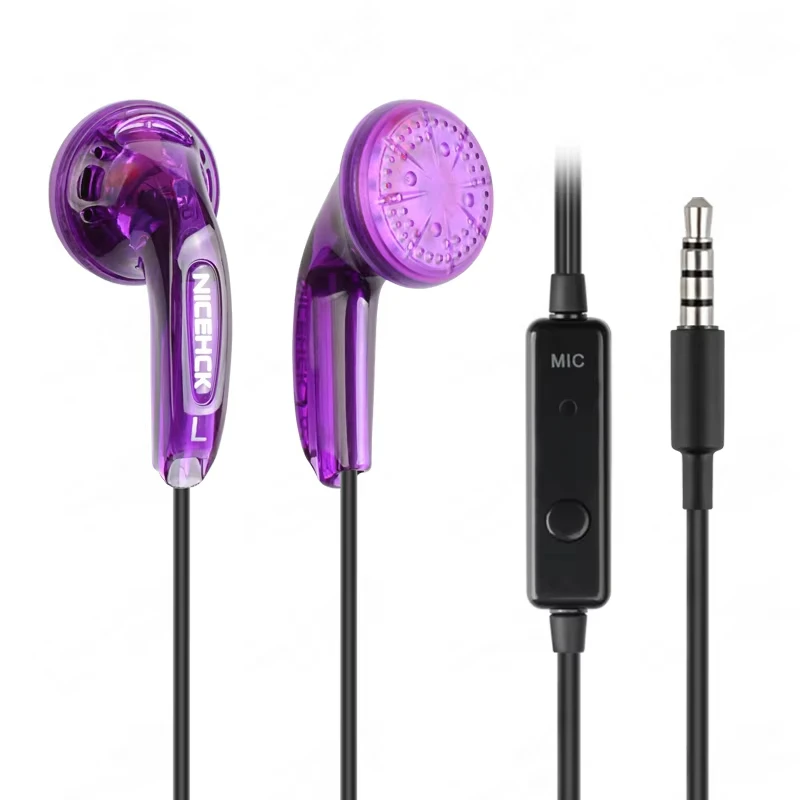 NICEHCK Bezprzewodowe Kolorowe Słuchawki Douszne HIFI z Dynamiczną Jednostką 15.4mm, Sportowe Słuchawki Muzyczne z Mikrofonem, Słuchawki IEM Vido MX500 MX980 — zdjęcie produktu 5